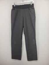 Cintas Pants Women Small Black Pull On Straight Leg Uniform Elastic Waist Pocket