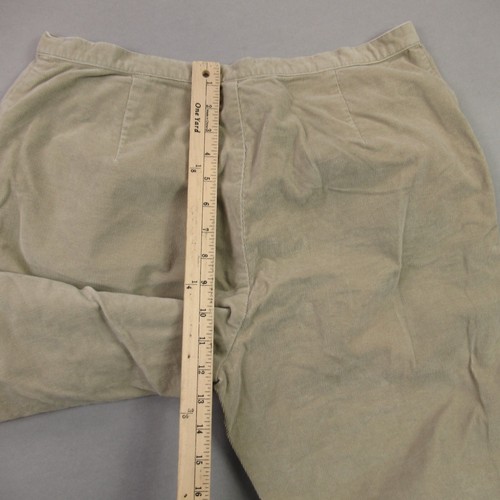 J Jill Pants Women 16 Petite Straight Straight Leg Outdoors Corduroy Chino Tan - Picture 7 of 10