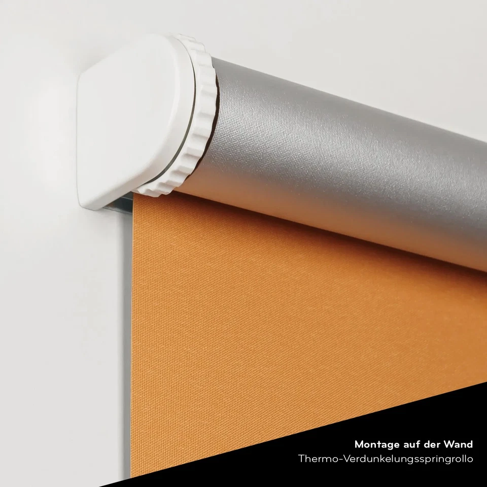 Springrollo Standard-Rollo Thermo Verdunkelungsrollo Mittelzugrollo Zugrollo - Bild 2 von 4