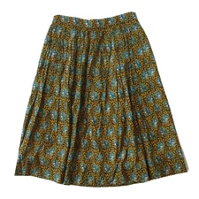 NWT J.Crew x Drake's A-line in Dark Curry Ratti Elephant Print Skirt 6 $128