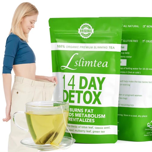 100 Pure Natural Detox Tea 14 Days Organic Slimming Tea Fat Burn
