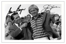 GARY PLAYER & JACK NICKLAUS MASTERS GOLF SIGNED AUTOGRAPH PHOTO