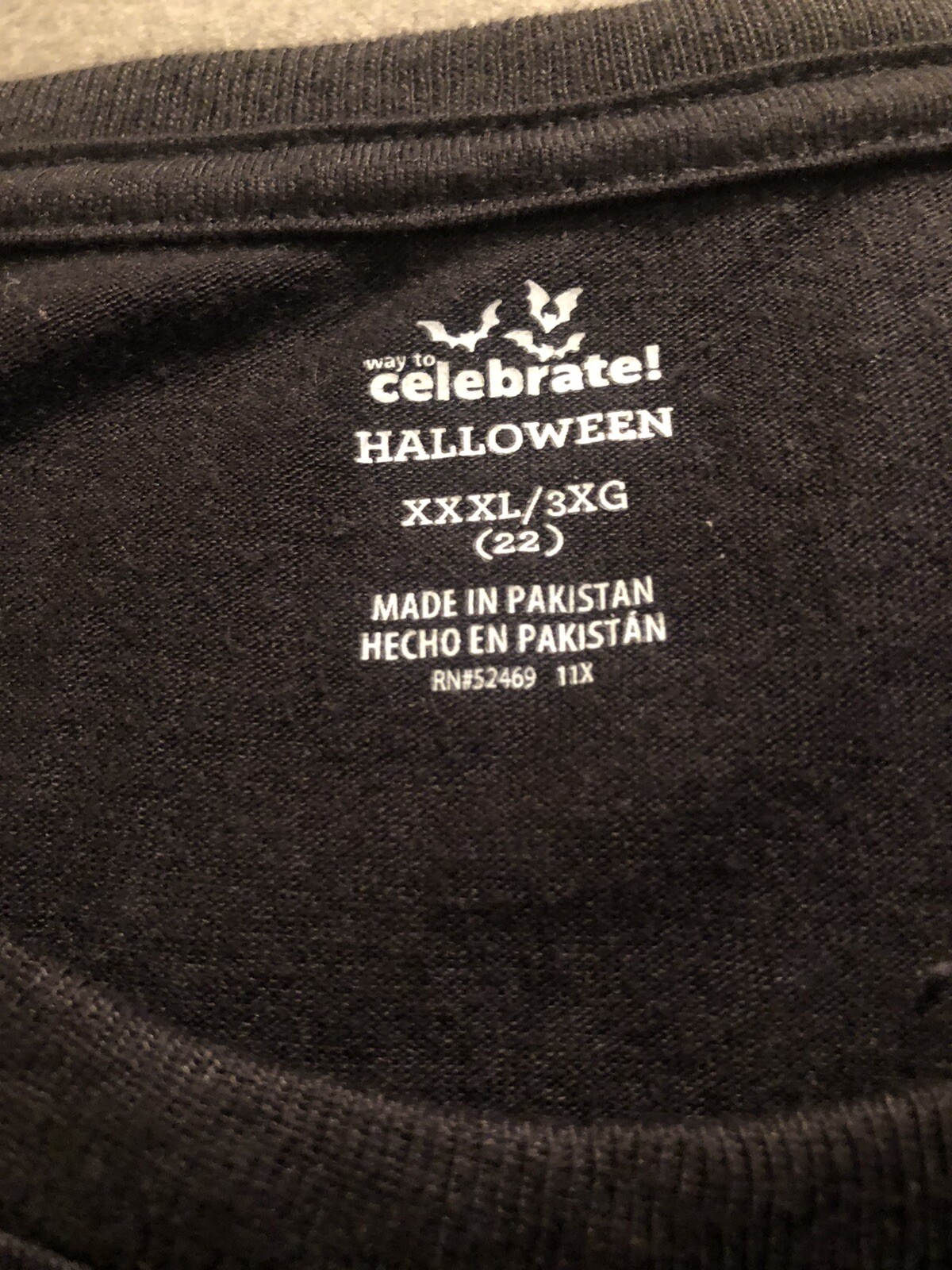 Women’s Black Skull TShirt Halloween 3XL Way to Cel… Gem