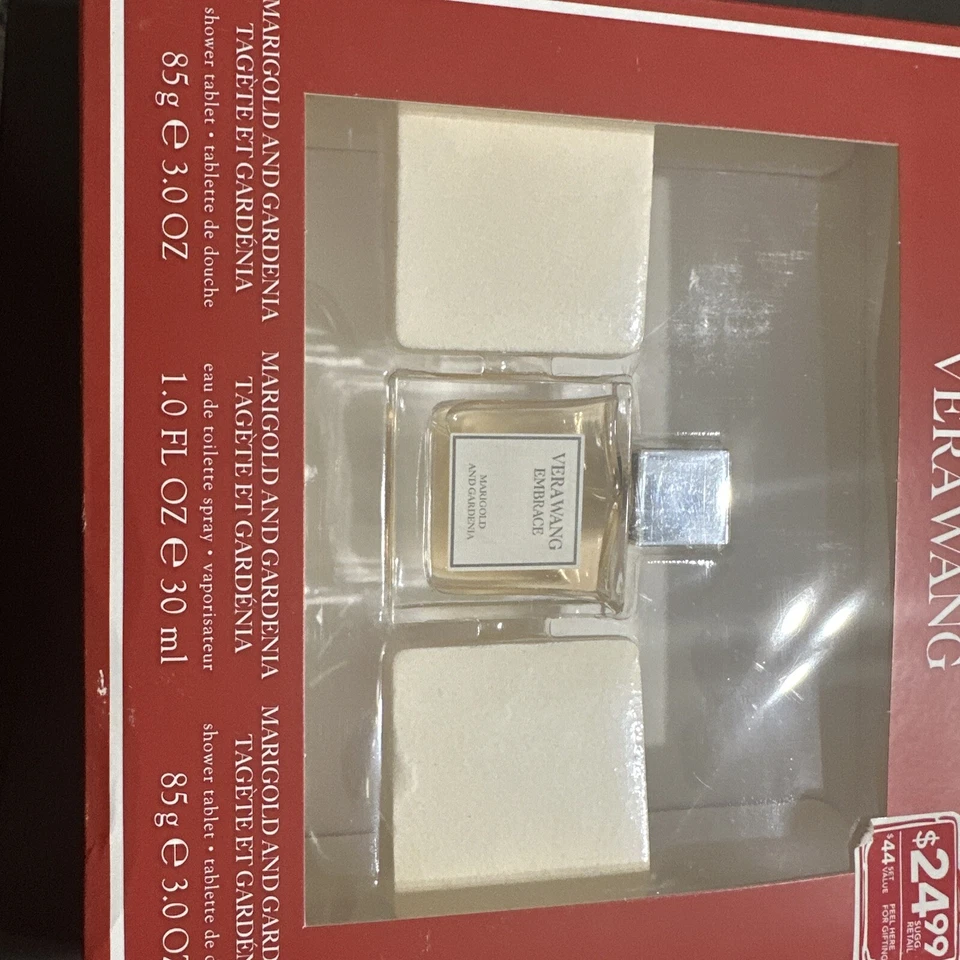 Подарочный набор VERA WANG Marigold & Gardenia 1 жидкая унция туалетная вода спрей 2 таблетки для душа - Изображение 2 из 4