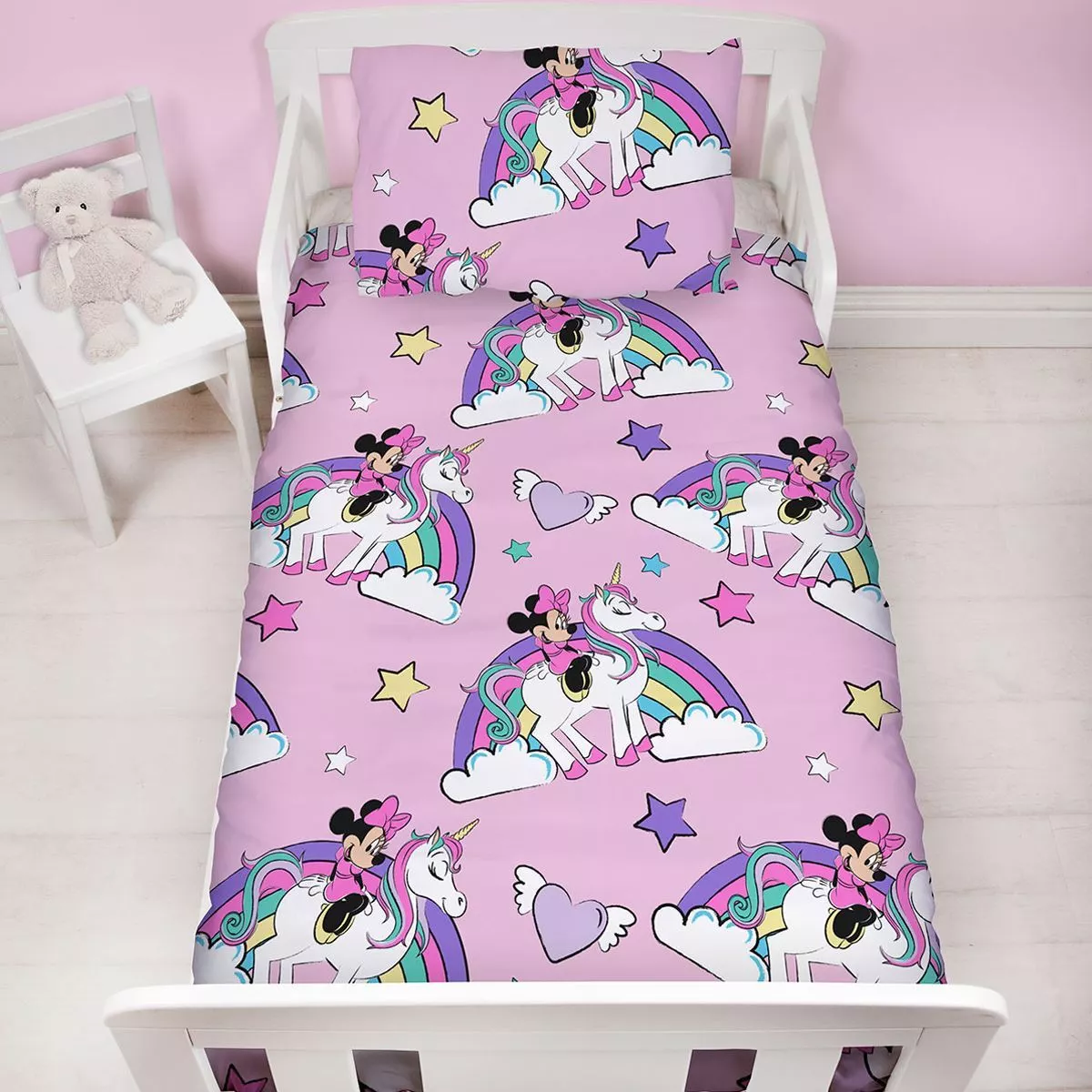 Unicorn cot cheap bed duvet set