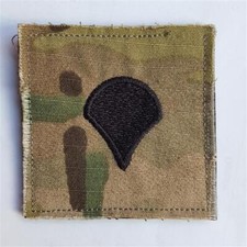 U.S. ARMY AUFN&Auml;HER KLETT PATCH SPECIALIST OR-4 RANK MULTICAM OCP SCORPION