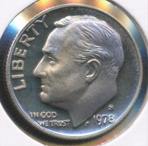 Moneda de diez centavos Roosevelt 1978-S Estados Unidos 10c - a prueba - Imagen 1 de 3