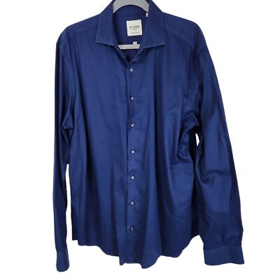 Ben Sherman Dress Shirt Sz 17 Blue Tailored Slim Fit Shirt | eBay