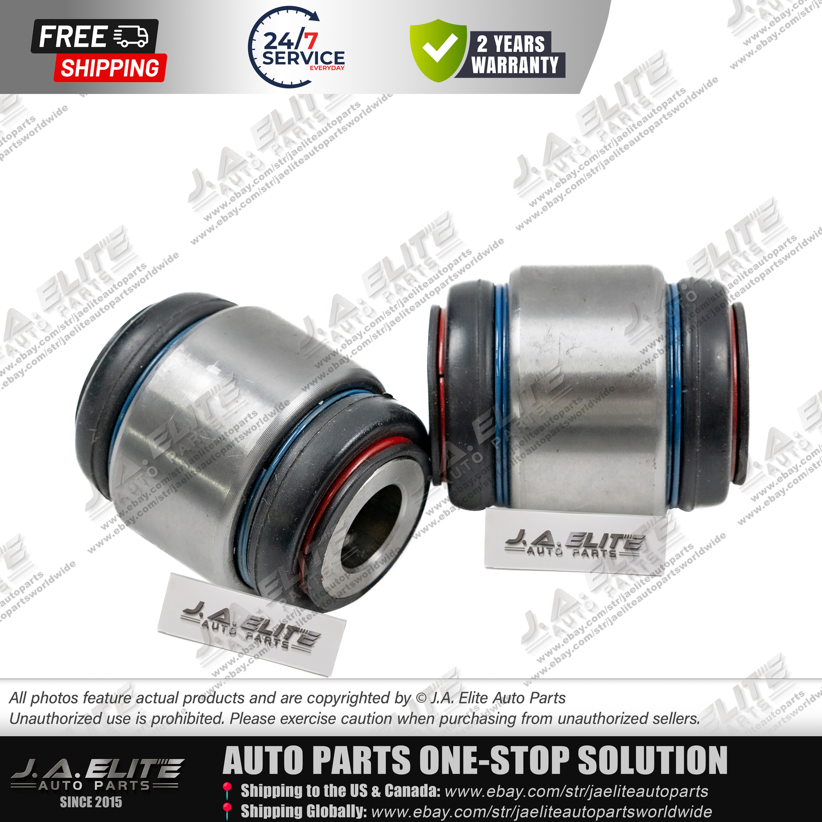 2pcs Rear Lower Control Arm Bushing fit Maserati Ghibli Quattroporte, 670036580