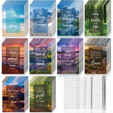 100 Pcs Small Christian Journals Religious Notepads Bible Verse Notebooks