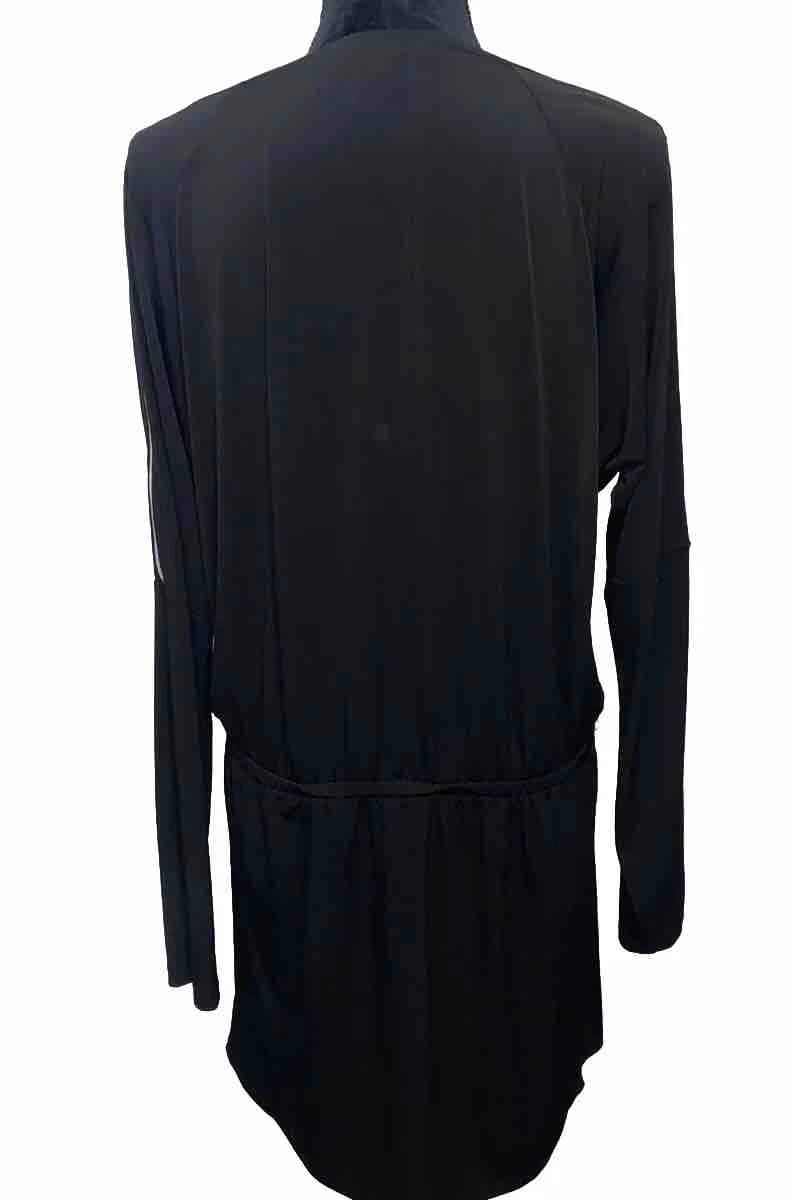 Abito nero Michael Kors MK donna con cerniera cintura elasticizzata ad anello cintura taglia large