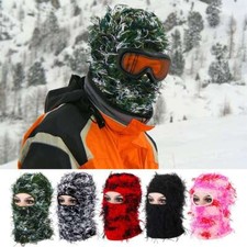 Winter Ski Mask Distressed Knitted Skull Balaclava Beanie Hat Men Outdoor Cap US