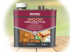 BARRETTINE WOOD PROTECTIVE TREATMENT LIGHT BROWN 2.5 LITRE