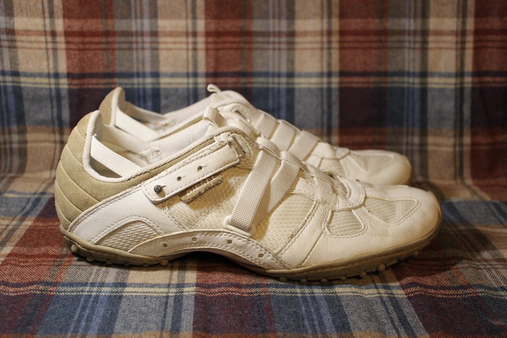 Diesel Moslette Leather Shoe Womens US 10 41 White Slip On Sneakers Y2k Vintage