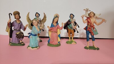 フォンタニーニ『Depose Italy #606』踊る少年 フィギア Estate 6 Vintage Depose Italy Fontanini Nativity Scene Spider Mark