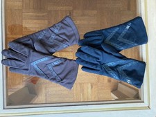 2 pairs of Isotoner  Aris  fully-lined vintage leather  spandex lined gloves