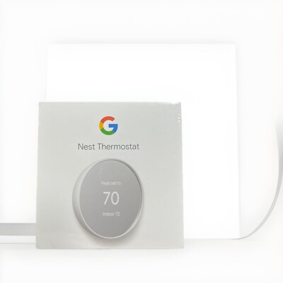 Google Nest Smart Thermostat, Snow - GA01334-US