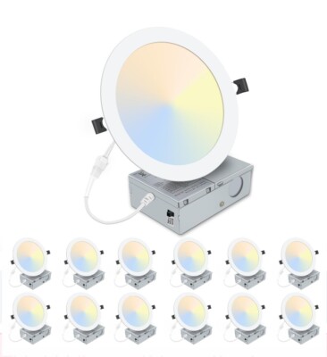 Lz Led Home (12 Pack) LZHOME LED Recessed Lighting - Size: 8
