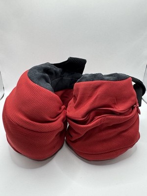 Cabeau Memory Foam Neck Travel Pillow Red Black Ergonomic Support