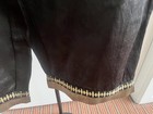 NWT Fabindia Cotton Satin PALAZZO IJAR Dress PANT WIDE LEG Black & Gold Brocade — photo 7