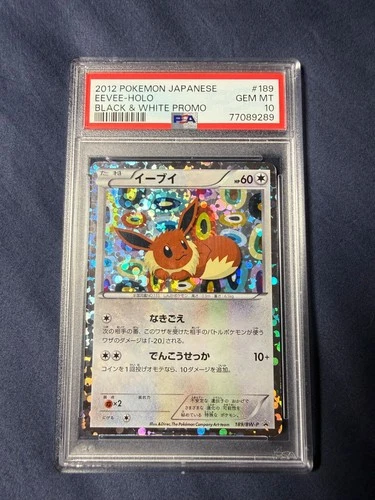 PSA 10 Pokemon Eevee Holo 2012 Japanese Black & White Promo 189/BW-P