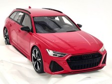TopSpeed 1/18 - Audi RS6 Avant Carbon Black Tango Red Resin Scale Model Car
