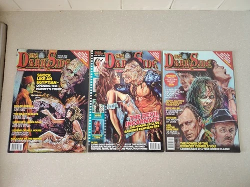 3 X The Dark Side Magazine Bundle UK Horror Magazines Issues 199, 200, 202 (ds)