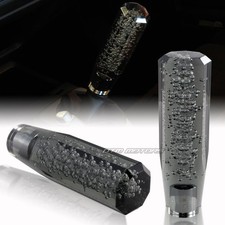 Universal Jdm Manual Trans Octagon Bubble Lever Stick Shift Screw On Knob Black