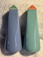 Vintage Lindt Stymeist Colorways Tower Salt & Pepper Shakers 5.5“ Tall Japan