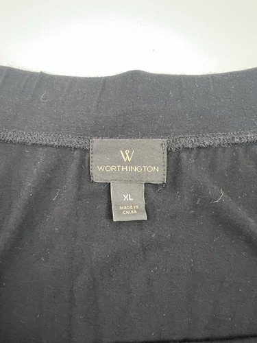 Vintage Worthington Black Maxi Skirt Size XL 42" Long - Picture 7 of 12