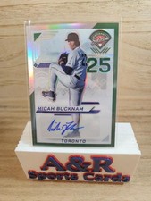 2025 Prospect Edition #142 - Micah Bucknam - Holo Green Refractor Prospect Auto