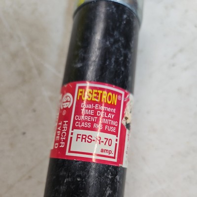 Fusetron FRS-R-70 FRS 70 100 100A Dual Element Time Delay RK5 K5
