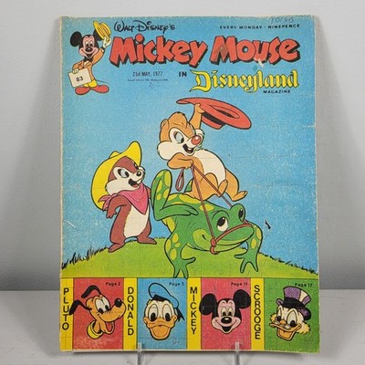 Walt Disney's MICKEY MOUSE UK Magazine Comic #83 1977 Disneyland Chip 'N' Dale