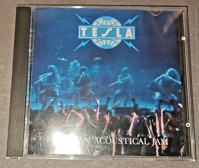 TESLA Psychotical Jam CD Live Album Hard Rock Metal Grunge Rare 1990 MCA