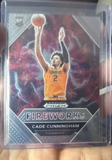 2021-22 Panini Prizm Draft Picks - Fireworks Cade Cunningham #1 (RC)