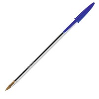 BIC Kugelschreiber Cristal Original Transparent, Schreibfarbe: Blau, 10 St.