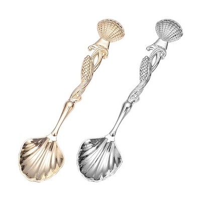 Old Metal Mixture Teaspoon Set Of 4 For Dessert Baking Cake Serving