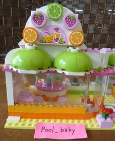Lego Friends 41035 - HEARTLAKE JUICE BAR - Used - 100% COMPLETE - NO BOX