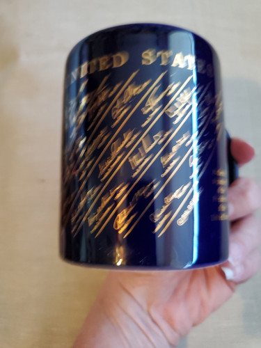 Presidents of The U.S. Coffee Mug Signatures Washington To Clinton Political Vtg - Picture 3 of 9