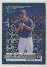 2020 Donruss Optic Rated Rookies Teal Velocity Prizm 32/35 Shun Yamaguchi 0jk9