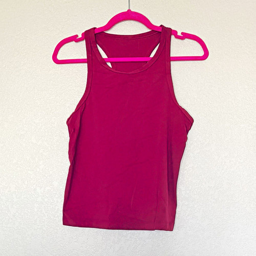 Lululemon Align Waist-Length Racerback Tank Top Raspberry Size 10