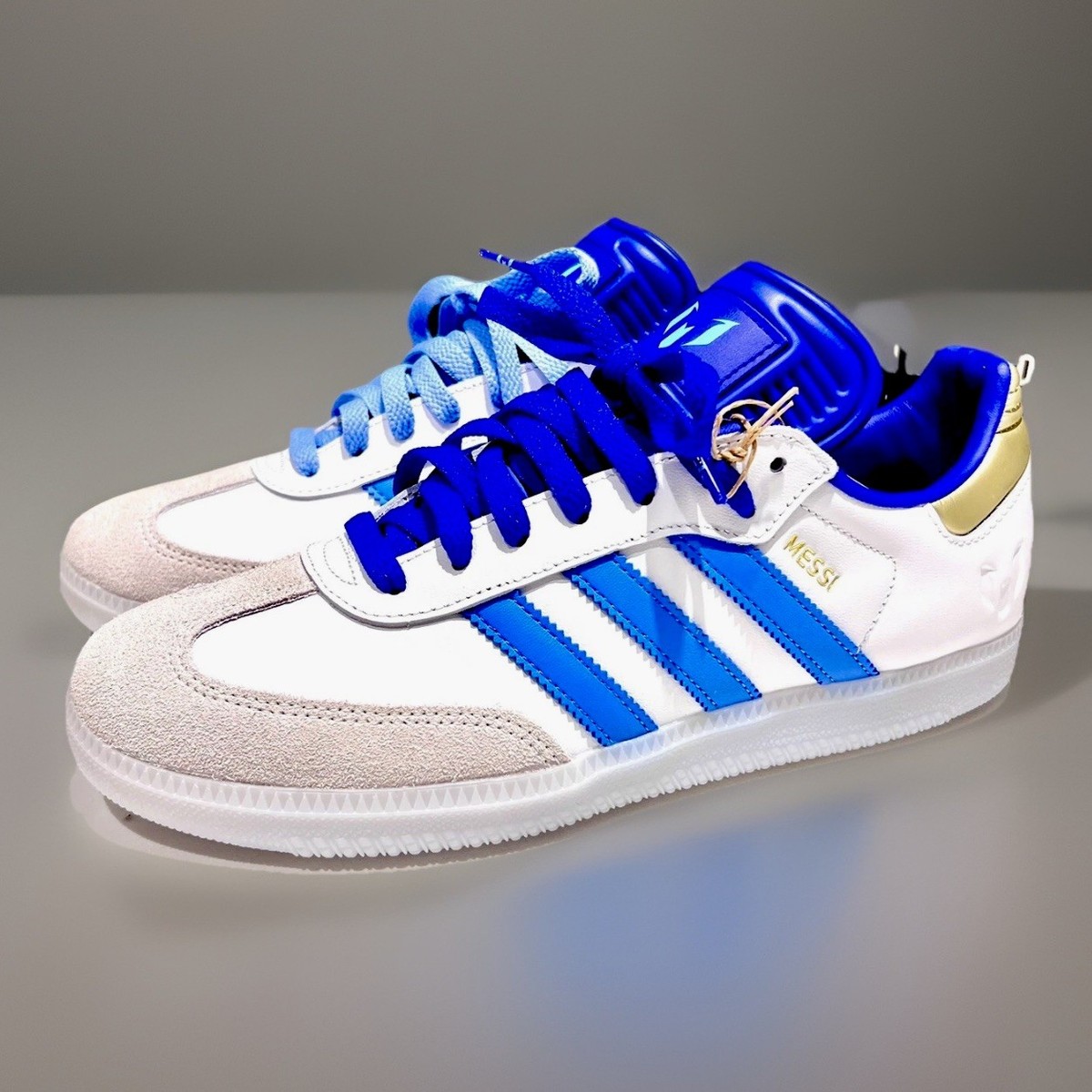 adidas gazelle silver green womens Adidas Samba Lionel Messi – LOCKERSTREET main image 1