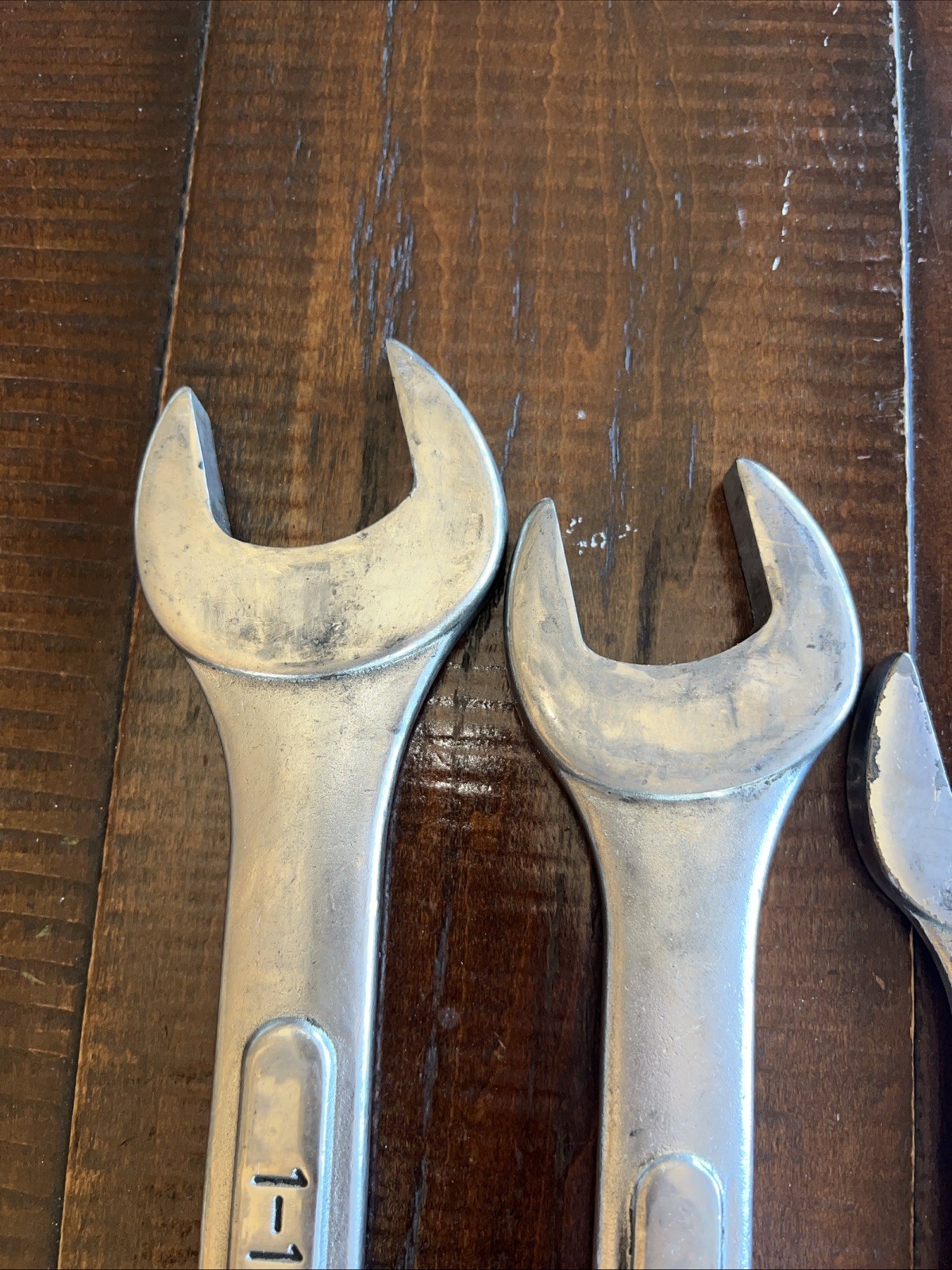 Lot Of 6 Wrenches. Evercraft 1-1/2" 1-3/8” 1-7 Large Open End Box End 12 Point