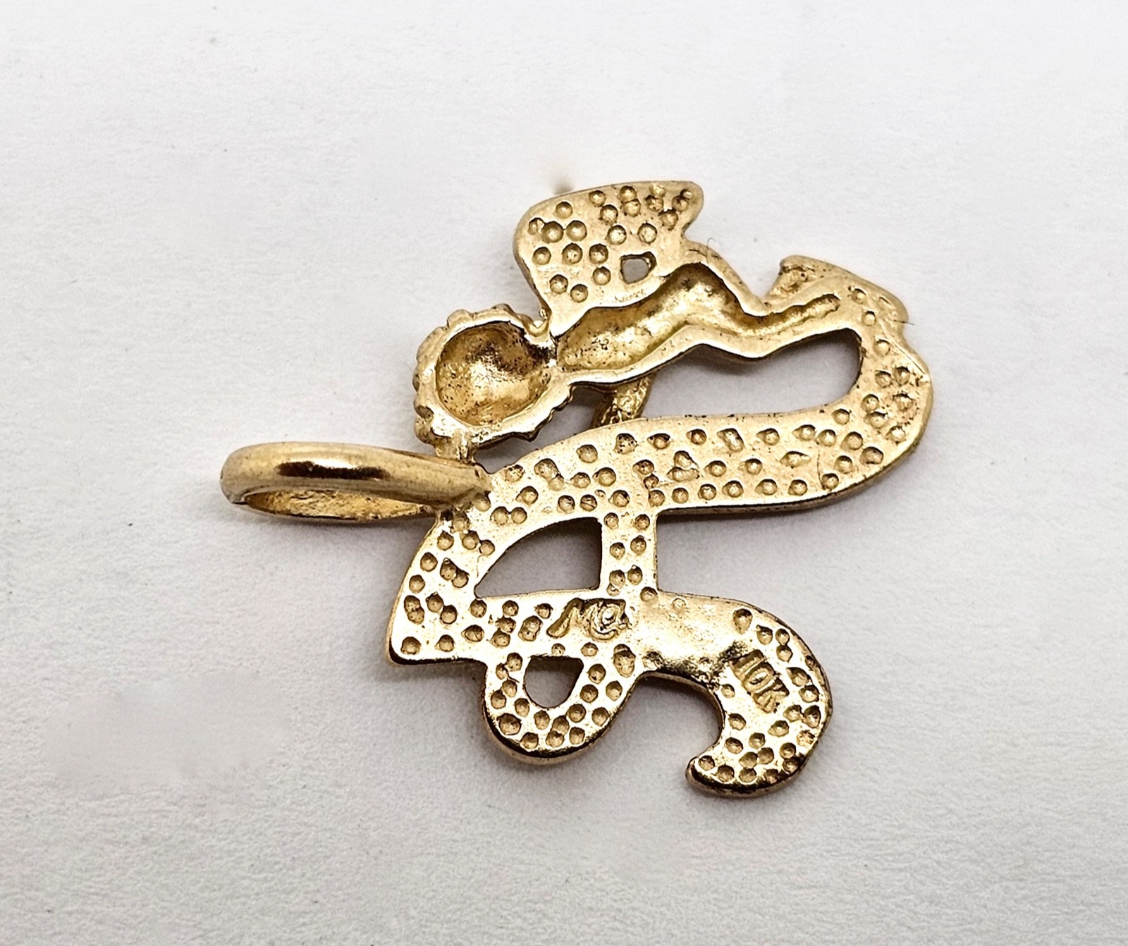 MICHAEL ANTHONY 10K SOLID GOLD CUPID GUARDED SCRI… - image 3