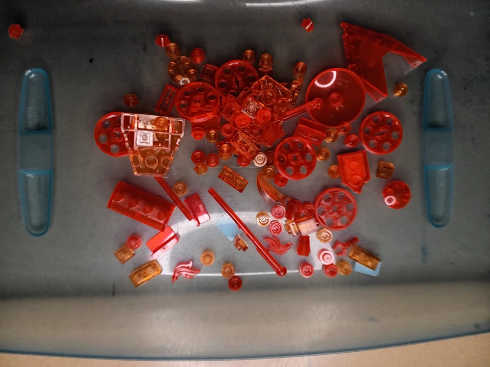 Lego Bulk 17lbs (pounds) Color Coded Assorted Technique Parts Bionicle Parts  - Image 3 of 4
