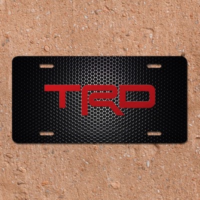 TRD Novelty Inspired Art License Plate Toyota Racing Auto Tag