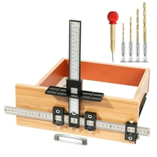 Solike Cabinet Hardware Jig Aluminum Alloy Cabinet Handle Jig Tool for Fast a...