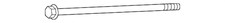 Genuine  Suspension Control Arm Bolt (Left Right Front Upper) 90105-A0095