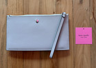 Kate Spade New York Mila Wristlet Pouch Saffiano Leather Warm Beige  — photo 1