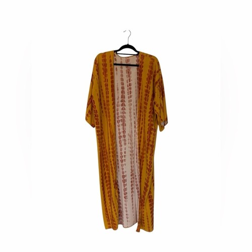 Boho orange and brown kimono #boho